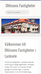 Mobile Screenshot of ohlssonsfastigheter.se